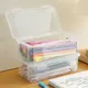 1Pcs Pencil Case Box PP Material Transparent Pencil Box Pouch Stationery School Pencil Case Supplies