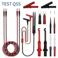 QSS Multimeter Test Leads Kit Digital Electrical Test Probes Set with Alligator Clips Test Tweezer