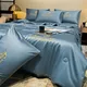 Light Luxury Washed Summer Cool Quilt Ice Silk Air-Conditioning Quilt Single Double Thin Blanket