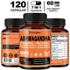 Organic Ashwagandha Capsules - Release Stress and Enhance Mood Boost Adrenaline Health Support