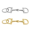 Horse Bit Key Chain Zine Alloy D‑Shaped Snaffle Keychain Durable Silver Horse Snaffle Bits Key Ring