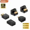 8K 4K 60Hz P UHD DisplayPort to HDTV Adapter U shape Male to Female DP To HDM Adapter Converter For