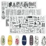 Traditional Chinese Characters Nail Stamping Plates Cartoon Characters Character Designed Nail