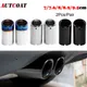 1Pair Stainless Steel Car Exhaust Muffler Tip Pipes Cover for Audi A1 A3 A4 TT 2009-2015/VW