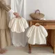 0-3 Years Old Newborn Baby Girls Jumpsuit Korean Style Cotton Long Sleeve Baby Dress Autumn Baby