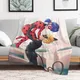 M-Miraculous Blanket Anime Blankets Furry Bedspread on the Bed Plush Microfiber Bedding Throw Knee
