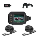 2-Inch Waterproof Motorcycle High-Definition Camera DVR Motorcycle Driving Recorder Front and Rear