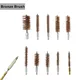 MIDUG 5 Pcs Bronze Bore Brush 12GA .17Cal .22Cal 9mm Bore Cleaning Brush for Pistol Rifle Cleaning