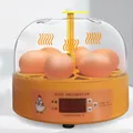 2024 New Mini Digital 6 Eggs Incubator Automatic Temperature Brooder Chicken Duck Bird Egg Hatcher