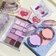 Taro Purple Eyeshadow Palette Peach Blusher Pearlescent Matte Makeup High Gloss Expanding Shadow