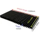 130-245mm length 1500mm Protective Cover Rail Telescopic Shield Machine guard Dust Cover Cloth Water