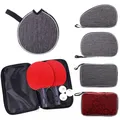 Grey Sport Supplies Professional Ping Pong Paddles Case Table Tennis Rackets Bag With Belt Capacity
