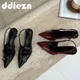 Sandali femminili di moda tacchi di moda rossi décolleté da donna calzature Slingbacks scarpe per