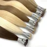 Straight I Tip Hair Extensions Natural Real Human Fusion Hair Extensions 50 pz/set Capsule di