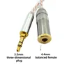 High Quality HIFI 2.5mm Balanced Male to 4.4mm Balanced Male Adapter Cable
