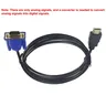 1M HDMI-compatible Cable HDMI-compatible To VGA 1080P HD With Audio Adapter Cable HDMI-compatible TO