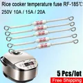 5Pcs/lot Rice cooker ceramic hot melt fuse RF 10A 15A 20A /185C Ceramic rice cooker fuse RF 250V 10A