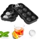 Ice Sphere Mold With Funnel 8 Cavity Silicone Ice Cube Ball Maker Mold Ice Ball Tray Ice Mold