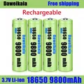 New 3.7V 18650 9800mAh Rechargeable Battery High Capacity Li-ion Rechargeable Battery For Flashlight