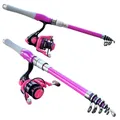 Trout Pesca Fishing Rod and Reel Combo 1.5m1.8m 2.1m 2.4m Carbon Fibe Lure Rods and 5.2:1 Spinning