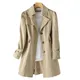 Spring Autumn Trench Coat Woman 2023 New Korean Single-breasted Mid-Long Women Trench Coat Overcoat
