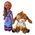 NEW Disney Wish Asha Doll Cartoon Movie Stuffed Toys Anime Valentino The Goat Plush Toys Chrismas
