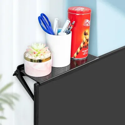 Adjustable TV Screen Top Storage Shelf Rack Holder Computer Monitor Desktop Stand TV Rack Display