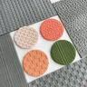 Wavy/Stripes/Grid Texture Polymer Clay Mat Simple Texture Sheet Silicone Mold for DIY Earring