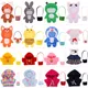 2PCS/Set Duck Clothes + Bag Kawaii Animal Plush Clothing Bodysuit 30cm lalafanfan Accessories Plush