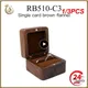 1/3PCS Portable Wood Square Jewelry Box Wedding Ring Box Earring Rings Box Jewelry Organizer Box