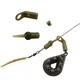 12 Pieces Carp Fishing Run Rig Kit Heli Chod Rig Ring Clips Rubber Bead For Carp Fishing Hair
