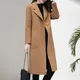 2024 Woolen Coat Women's Autumn Winter Woolen Blended Coat Elegant Slim Women Jacket Outerwear