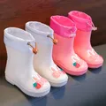Stivali da pioggia per bambini scarpe in gomma da coniglio simpatico cartone animato stivali da