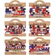 American Flag Element Bracelet Independence Day Beaded Stretchy Bracelets