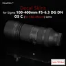 Sigma 100 400mm Lens Decal Skin per Sigma 100-400mm F5-6.3 DG DN OS per Sony E mount Lens Protector