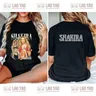 Shakira Akira Music Graphic t-shirt da donna allentata girocollo camicia da uomo Casual street