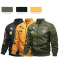 Giacca sportiva da uomo primavera e autunno sottile verde militare nero giallo moto pilota uniforme