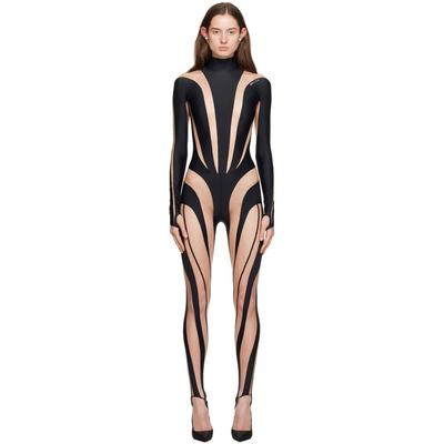 Black Iconic Jumpsuit - Black - Mugler Jumpsuits