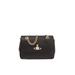 Small Saffiano Orb Plaque Crossbody Bag