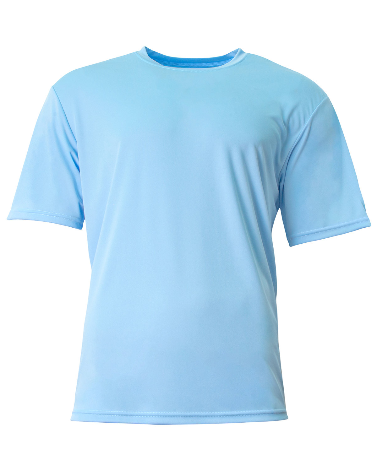A4 NB3142 Youth Cooling Performance Crew T-Shirt in Sky Blue size XS | Polyester A4NB3142