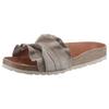 Pantolette VERBENAS "Rocio Roda", Damen, Gr. 35, grau (taupe), Veloursleder, klassisch, Schuhe, Sommerschuh, Schlappen für Strand- und Badeausflüge geeignet