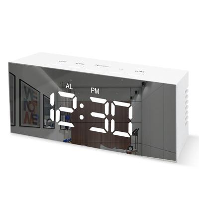 Minimalist Instagram Style Led Digital Electronic Mirror Alarm Clock Desktop Small Alarm Clock Student Only Children's Electronic Clock