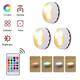 led puck light 3/6 pezzi luce sottopensile 13 colori faretto led infrarossi rgb touch armadio dimmer ambientale luce notturna pat hockey timer luce con telecomando
