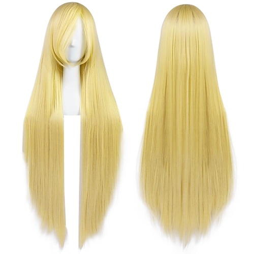 Cosplay Perücken Blond Rosa Rot Glatt Synthetische Haare Sehr lang Perücken Damen Perücken Für die Party Image