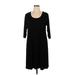 Karen Kane Casual Dress - Shift Scoop Neck 3/4 sleeves: Black Print Dresses - New - Women's Size 1X