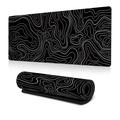 Gaming Mouse Pad Large Keyboard Pad 31.5 x 11.8in Topographic Mouse Pad for Keyboard Extended Desk Pad Keyboard Pad Mouse Mat