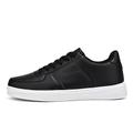 Herren Turnschuhe Retro Weiße Schuhe Wanderschuhe Brautkleider schlicht Täglich Leder Komfortabel Stiefeletten / Stiefeletten Halbschuhe Schwarz Weiß Frühling Herbst