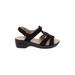 Wedges: Black Solid Shoes - Women's Size 36 - Open Toe