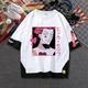 hisoka t-shirt cartoon manga anime gefälschte zweiteilige harajuku street style t-shirt für männer frauen unisex erwachsene heißprägung 100% polyester