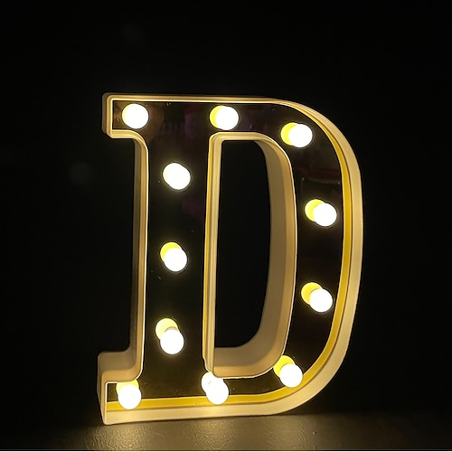 26 buchstaben alphabet licht 3d nachtlicht buchstaben lichtkasten led nachtlicht neujahr aa batteriebetrieben Image